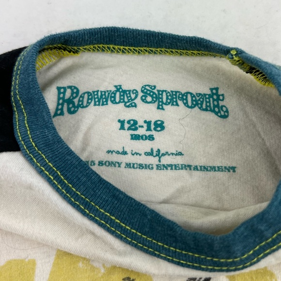 Rowdy Sprout Jonny Cash Baseball style tee - Picture 2 of 3